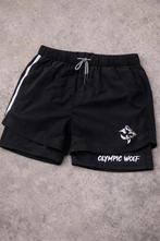 Olympic Wolf 2-1 Sport Short - opruiming Nieuw, Kleding | Heren, Sportkleding, Ophalen of Verzenden, Nieuw, Maat 52/54 (L), Zwart