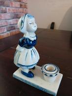 Delfts Blauw Meisje Kaarsenhouder Holland Souvenir, Antiek en Kunst, Ophalen of Verzenden