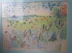 T.k Raoul Dufy - Ascot Paardenraces 1935 - Litho, Antiek en Kunst, Ophalen