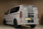 Ford Transit Custom 320 2.5 PHEV Sport DC | Dubbel Cabine |, Auto's, Bestelauto's, Zwart, 4 cilinders, Leder en Stof, 59 km/l