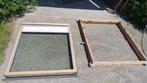 Velux-dakraam met zonnescherm (zonder gootstukken)., Doe-het-zelf en Verbouw, Glas en Ramen, Ophalen, Gebruikt, 120 tot 160 cm