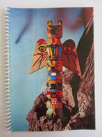 Vintage leeg plakboek met totempaal 40 vel, Ophalen of Verzenden, Nieuw, Overige typen