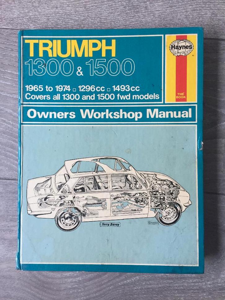 Haynes Manual (vraagbaak) Triumph 1300, 1500 1965-1974, Auto diversen, Handleidingen en Instructieboekjes, Ophalen of Verzenden