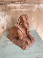 Vintage terracotta / aardewerk beeld. Sphinx / Egypte., Antiek en Kunst, Ophalen of Verzenden