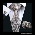 Dennis Gadgets: 100 % zijden stropdas ( 3 delig !! ) DG 0580, Ophalen of Verzenden, Nieuw, Bruin, Met patroon
