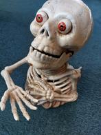Vintage skull scelet bewegende spaarpot gietijzer, Ophalen of Verzenden