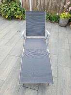 Ligstoel, Ophalen, Zo goed als nieuw, Aluminium, Verstelbaar