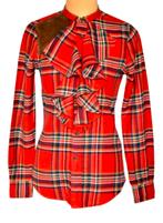 Ralph Lauren schots geruite blouse, Rugby, Mt. XS, Verzenden, Zo goed als nieuw, Ralph Lauren, Maat 34 (XS) of kleiner
