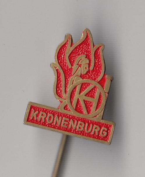 Kronenburg Brandweer Spuiten speldje, Verzamelen, Speldjes, Pins en Buttons, Gebruikt, Speldje of Pin, Overige onderwerpen, Ophalen of Verzenden
