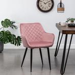 Eetkamerstoel met armleuning Mona-Set van 4, Huis en Inrichting, Stoelen, Ophalen, Metaal, Nieuw, Vier