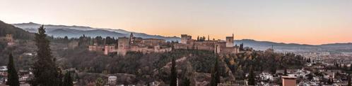Alhambra - Granada - panoramische fotoprint, Verzamelen, Foto's en Prenten, Nieuw, Foto, Buitenland, 1980 tot heden, Verzenden