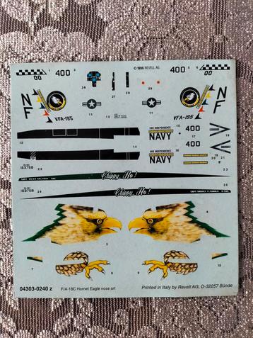 F/A-18 decals - AANBIEDING! voor €5 is het van u  beschikbaar voor biedingen