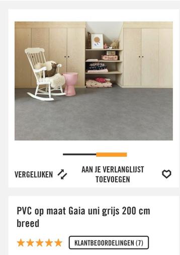 Betonlook vloer pvc (Hornbach) 4x2 beschikbaar voor biedingen