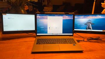 Laptop Scherm Uitbreiding - Dubbel 12" Full HD - Nieuwstaat beschikbaar voor biedingen