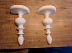 Twee stuks Wanddecoratie / wandconsole van metaal., Ophalen of Verzenden