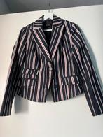 Blazer blauw gestreept z.g.a.n. Promiss (36/small), Promiss, Blauw, Ophalen of Verzenden, Zo goed als nieuw