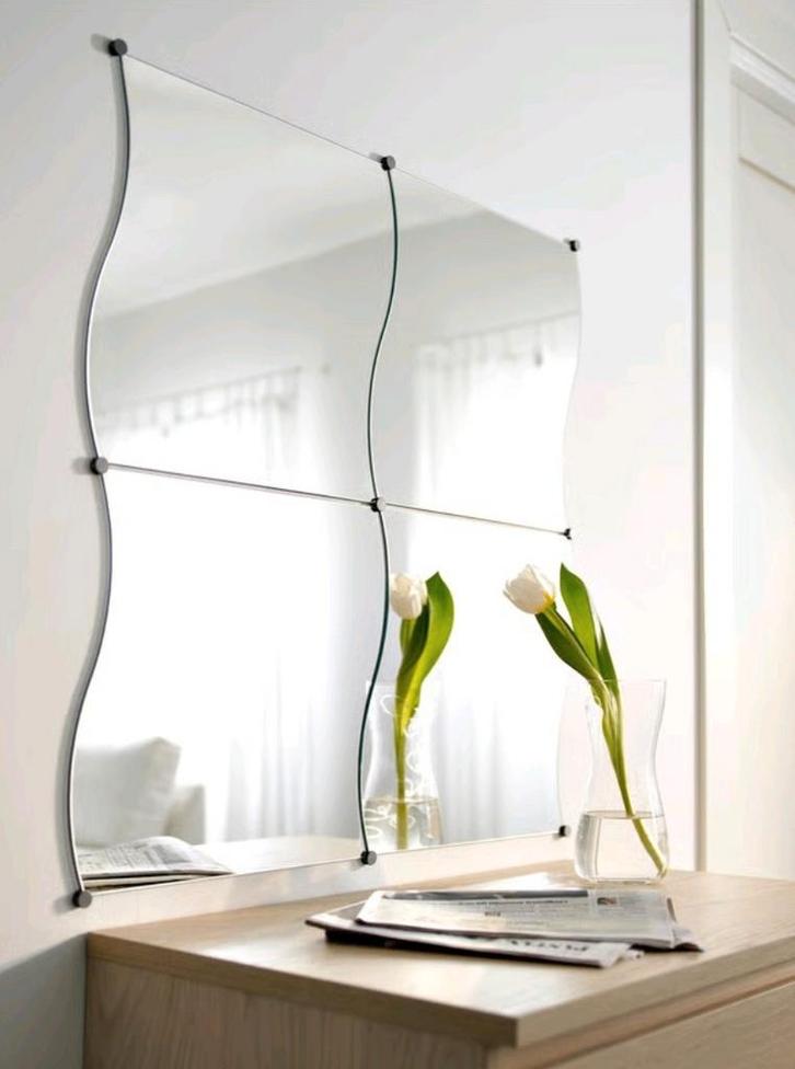 IKEA KRABB Spiegel 7 stuks- Bijzonder Golvend Design NIEUW, Huis en Inrichting, Woonaccessoires | Spiegels, Nieuw, Minder dan 50 cm