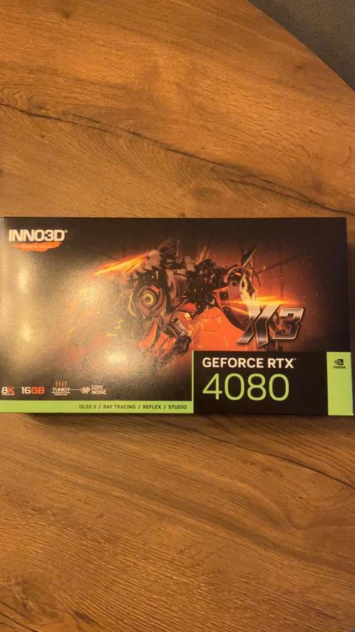 Inno3D RTX 4080 16GB videokaart, Computers en Software, Videokaarten, Zo goed als nieuw, Nvidia, PCI-Express 4.0, GDDR6, HDMI