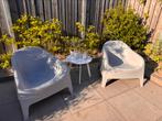 2 Ikea Skarpo lounge stoelen grijs, Ophalen, Gebruikt, 2 zitplaatsen