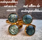 Gepersonaliseerde Ring met as, moedermelk of haar, Nieuw, Dame of Heer, Goud, IJzer of Staal