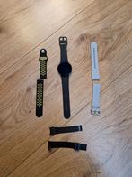 Samsung Watch 4 44mm met extra bandjes, Ophalen of Verzenden, Gebruikt, Zwart, Android
