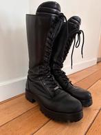 Nikkie leren laarzen, maat 39 - z.g.a.n., Kleding | Dames, Schoenen, Ophalen of Verzenden, Zo goed als nieuw, Zwart, Hoge laarzen