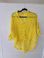Gele high low blouse, Gedragen, Ophalen of Verzenden, Geel