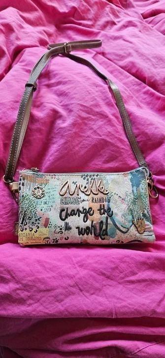 Anekke change the world schoudertas rosé roze goud, Sieraden, Tassen en Uiterlijk, Tassen | Schoudertassen, Nieuw, Overige merken