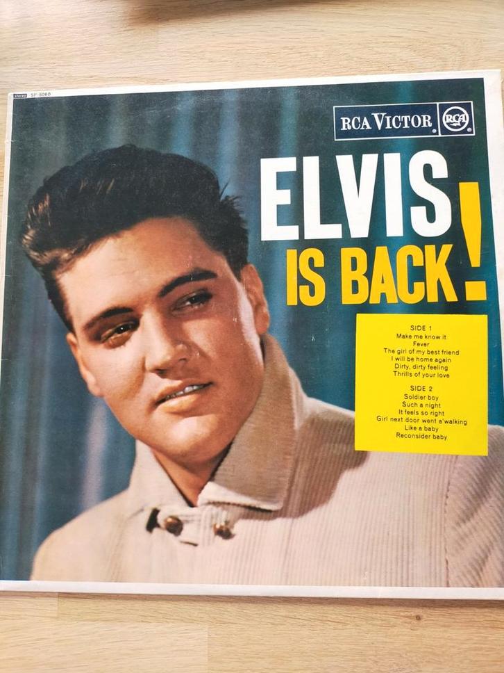 Elvis Presley , Elvis is Back, Cd's en Dvd's, Vinyl | Rock, Zo goed als nieuw, Poprock, Overige formaten, Ophalen of Verzenden