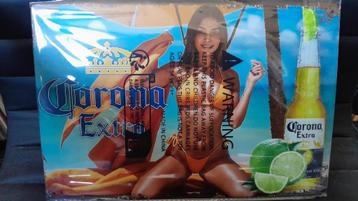 Reclame wand bord corona bikini metaal 30x20cm  beschikbaar voor biedingen