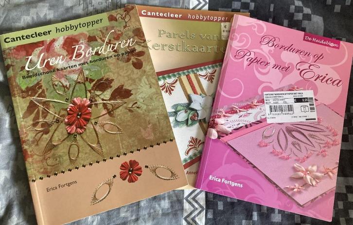 3 borduurboekjes (plus 1 gratis), Hobby en Vrije tijd, Borduren en Borduurmachines, Zo goed als nieuw, Overige typen, Handborduren