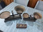 Oude Weegschalen met Gewichten, Ophalen of Verzenden, Gebruikt, Keukenweegschaal, Analoog