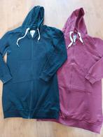 Huispakken/ hoodies lang zwart/bordeaurood mt L, Ophalen of Verzenden, Zo goed als nieuw, Maat 42/44 (L), Zwart