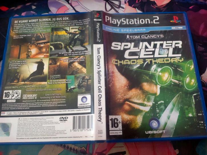 Splinter Cell Chaos Theory - PS2, Spelcomputers en Games, Games | Sony PlayStation 2, Gebruikt, Avontuur en Actie, 1 speler, Vanaf 16 jaar