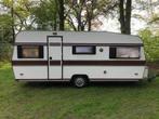Bjolseth Noorse retro caravan wintervast met voortent, Caravans en Kamperen, Caravans, Overige merken, Dwars-stapelbed, Rondzit