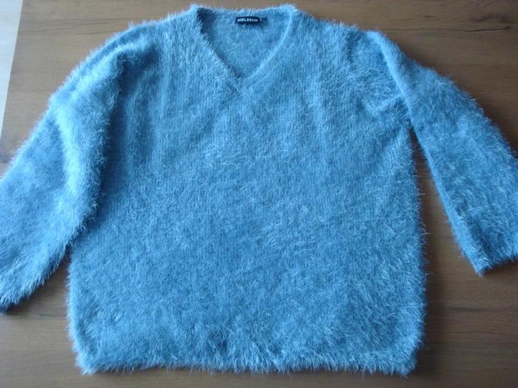 Warme trui ijsblauw maat 3XL, Kleding | Dames, Grote Maten, Zo goed als nieuw, Trui of Vest, Overige kleuren, Ophalen of Verzenden