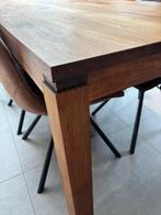Eettafel, Huis en Inrichting, Tafels | Eettafels, Ophalen, Gebruikt, 100 tot 150 cm, Teakhout