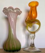 vazen ..murano..en een oude handgschildert..en eierschaal, Antiek en Kunst, Ophalen of Verzenden