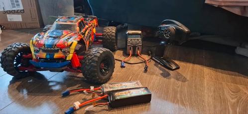 traxxas maxx v2 incl. 2x 4s lipo's en sky rc lader, Hobby en Vrije tijd, Modelbouw | Radiografisch | Auto's, Gebruikt, Onderdeel