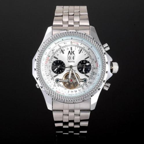 Alias kim Homme automatic Tourbillon Aviator Horloge!!, Sieraden, Tassen en Uiterlijk, Antieke sieraden, Overige typen, Overige materialen