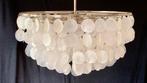 Vintage Capiz eettafel schelpen hanglamp, Huis en Inrichting, Ophalen, Zo goed als nieuw, 75 cm of meer