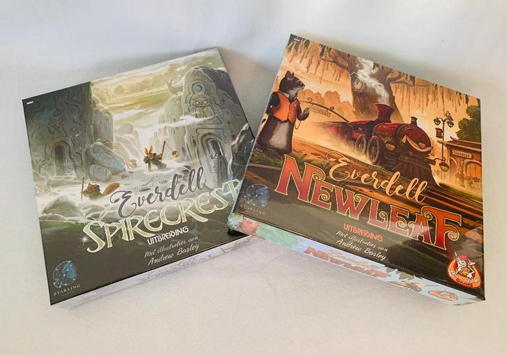Everdell Aanbieding - Newleaf + Spirecrest uitbreidingen, Hobby en Vrije tijd, Gezelschapsspellen | Bordspellen, Nieuw, Een of twee spelers