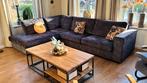 Mooie  hoekbank antraciet, Ophalen, Gebruikt, Stof