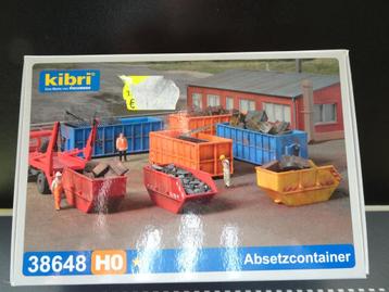 858 kibri 38648 8x afzet container afval 1:87 truck herpa beschikbaar voor biedingen