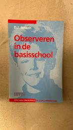 D.J. Janson - Observeren in de basisschool, D.J. Janson, Ophalen of Verzenden, Zo goed als nieuw