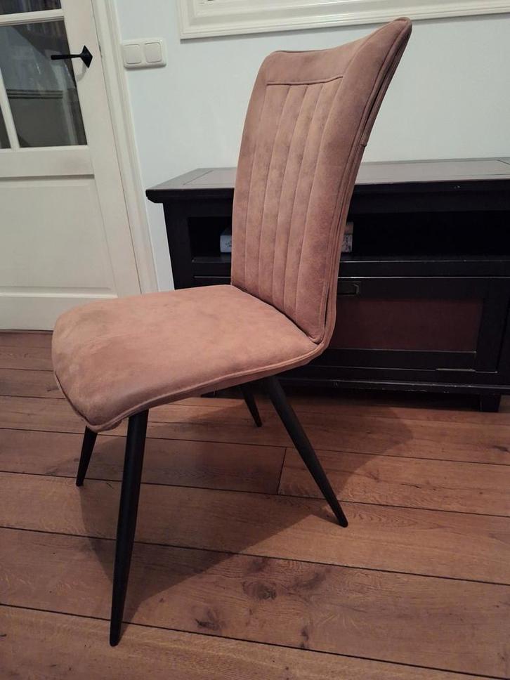 Cognac kleurige eetkamerstoelen van MXSOFA- 4 stuks, Huis en Inrichting, Stoelen, Ophalen