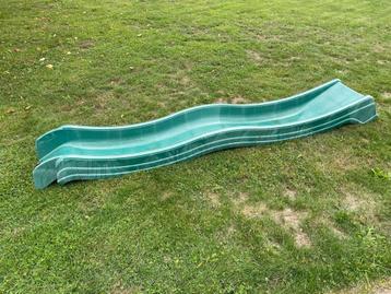 Glijbaan groen voor speeltoestel speelhuis beschikbaar voor biedingen