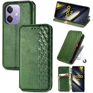 Xiaomi Poco F6 Luxe PU Lederen Wallet Case Set _ Groen beschikbaar voor biedingen