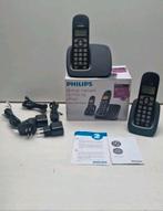 Philips huistelefoon #draadloos #2stuks.  Compleet in doos., Ophalen of Verzenden, Zo goed als nieuw