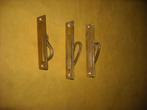 3 x oude trekring schuifdeur greep inbouw klink zijkant kruk, Ophalen of Verzenden